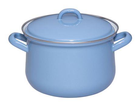 Riess Fleischtopf mit Deckel 18cm,2.5L Nature Blue Medium 