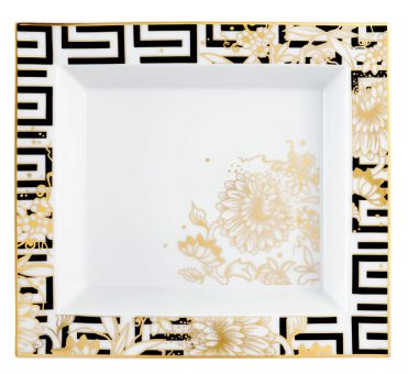 Meissen Vide-Poche, groß, Golden Onion Style, 21 x 18,5 cm 