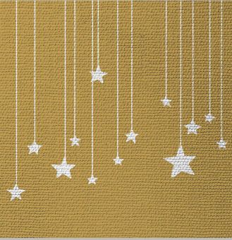 Paperproducts Servietten 25x25 cm Stars on Canvas gold 
