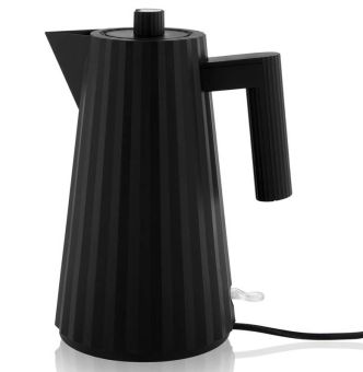 Alessi Plisse' Elektrischer Wasserkessel 1 L Schwarz 