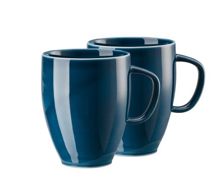 Rosenthal Junto Ocean Blue 2er Set Becher mit Henkel 