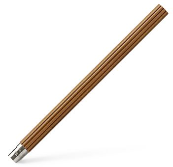 Graf von Faber-Castell Fünf Taschenbleistifte (kurz mit Gewinde) Braun 