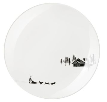 ASA Selection Dessertteller Sled Dogs Snow Tracks 