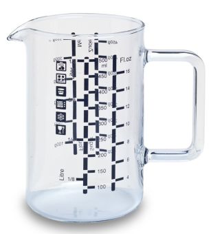 Simax Messbecher mit Henkel 0,5 L 