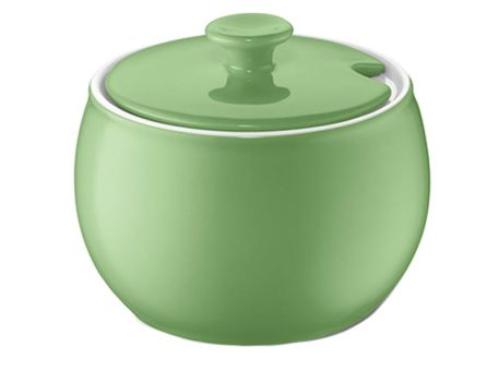 Dibbern Solid Color Apfelgrün Zuckerdose 0,30 L 